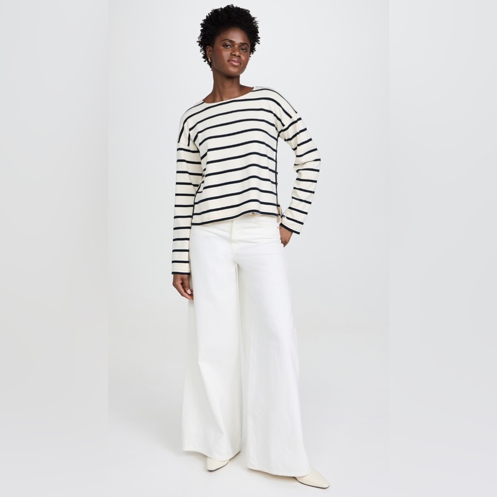 La Ligne Breton Navy Striped Long Sleeve Top - Picture 2 of 9
